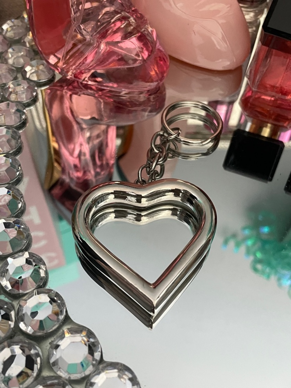 ✨Silver Heart Keychain Bag Charm ✨NEW